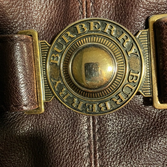 Burberry Brown Leather Shoulder Bag
